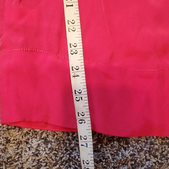 Banana Republic Y2K Pink 100% Silk Lightweight T-Strap Dress Size Medium - Picture 14 of 16